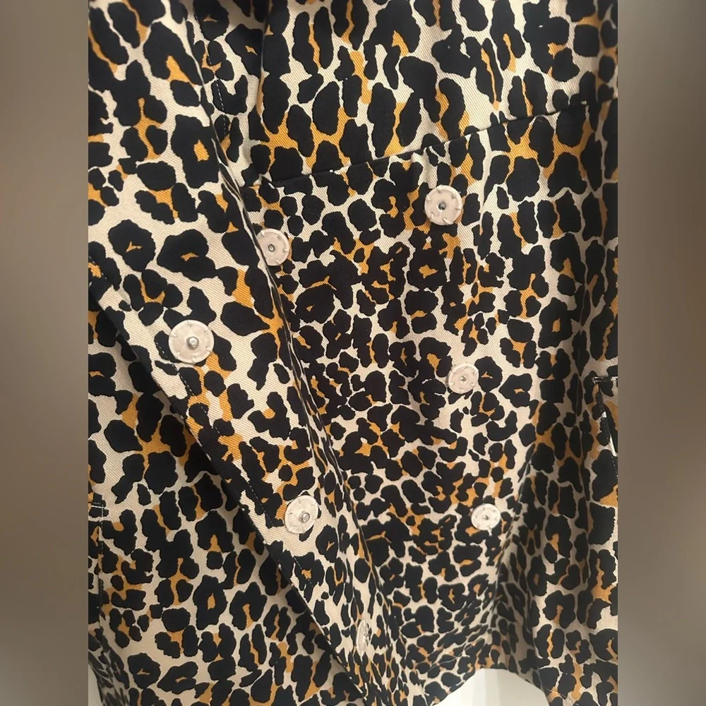 New York & Company Leopard Print Jacket Women’s Size L - Picture 4 of 8